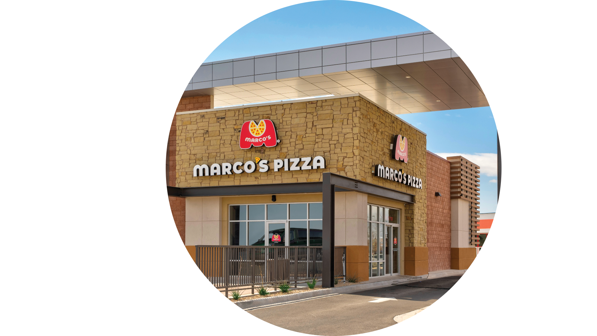 Marco's Store is accessible,  Parkable and visible